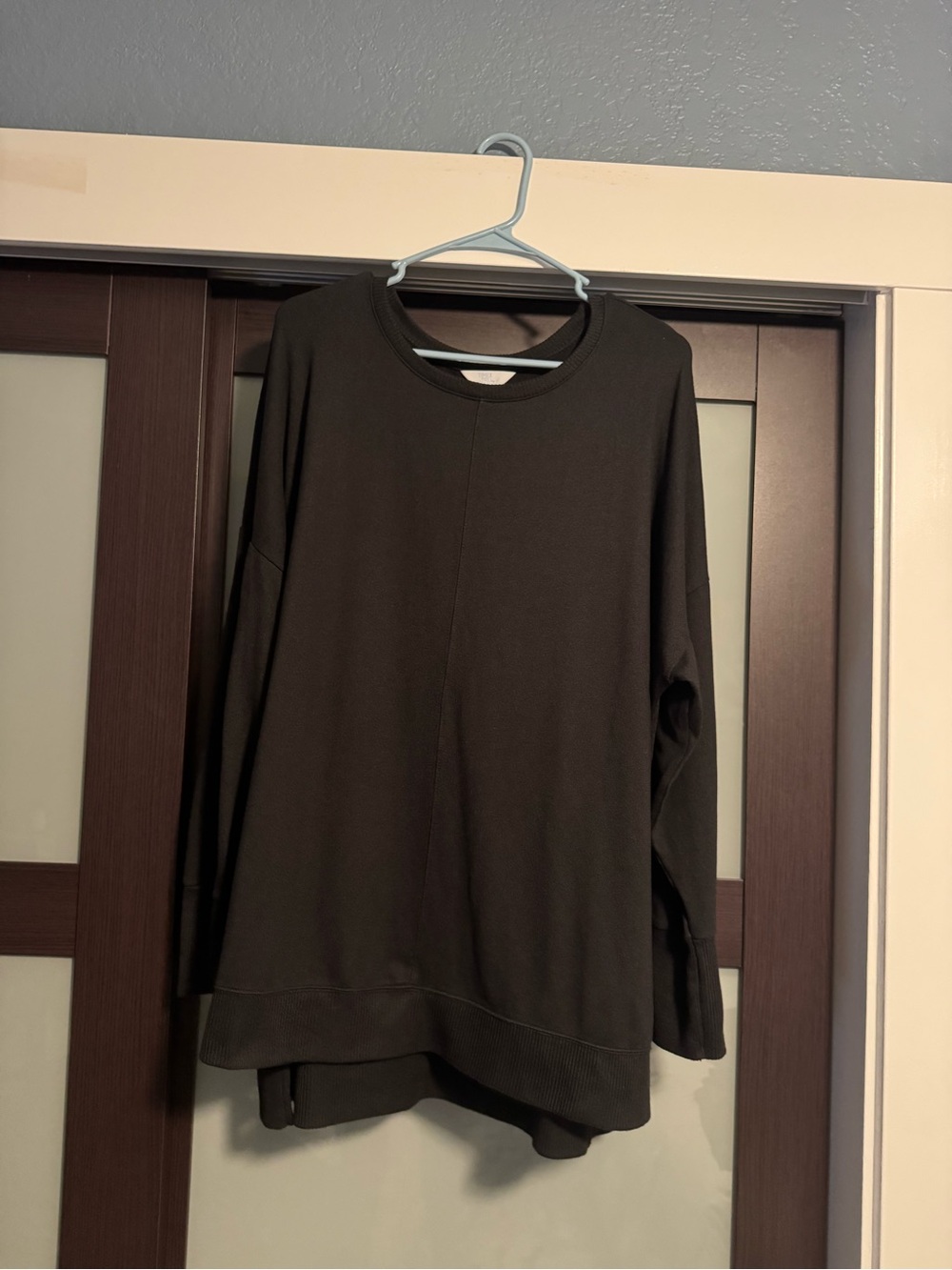 Time and Tru Black Sweater Top